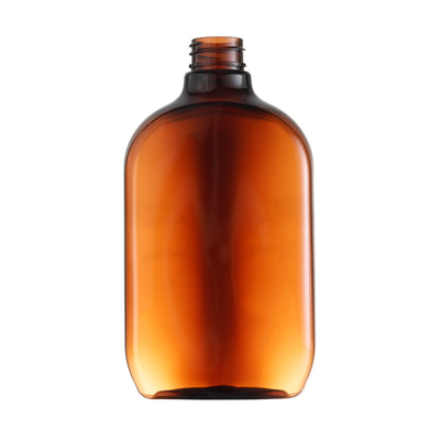 Het hete Stempelen 400ML Vlakke Amber Bottle For Medical